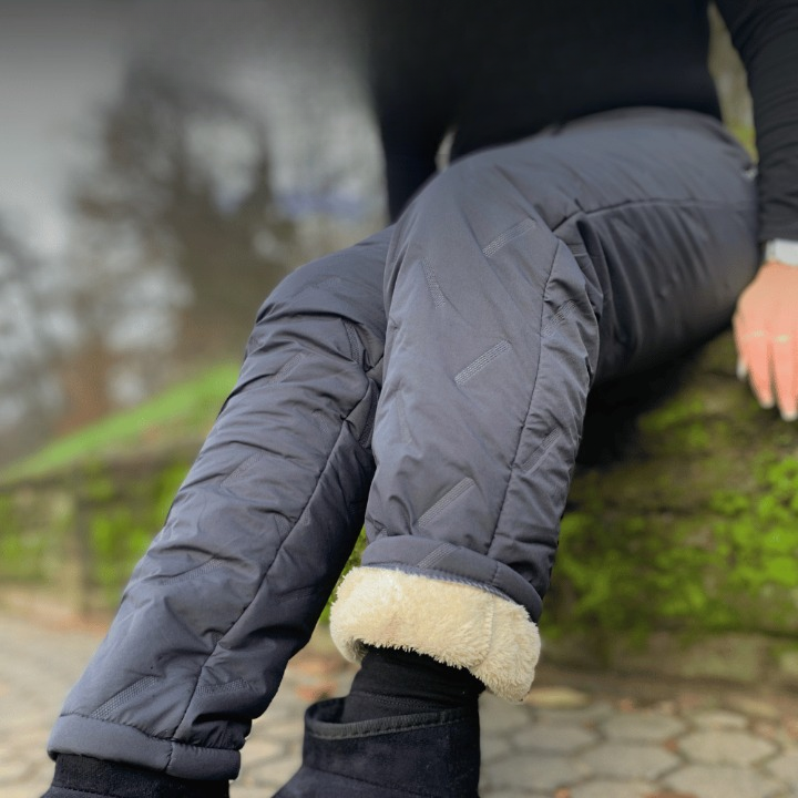Women's Quilted Relaxed Trousers with Elasticated Waist - photo 2