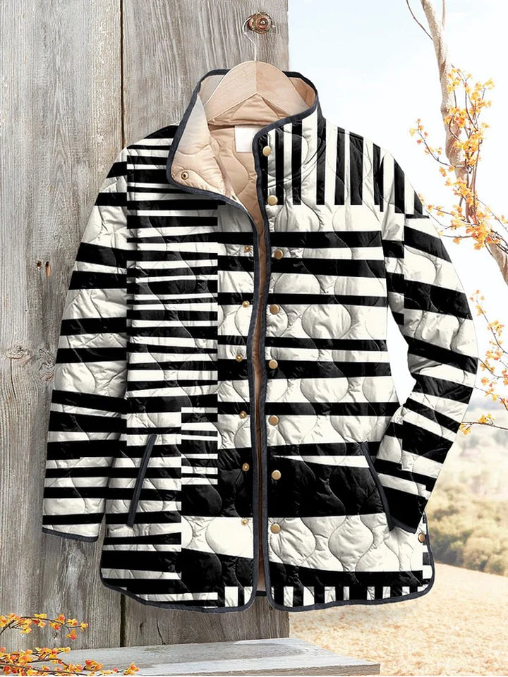 Women's Zip-Front Puffer Jacket with Stand Collar - photo 1