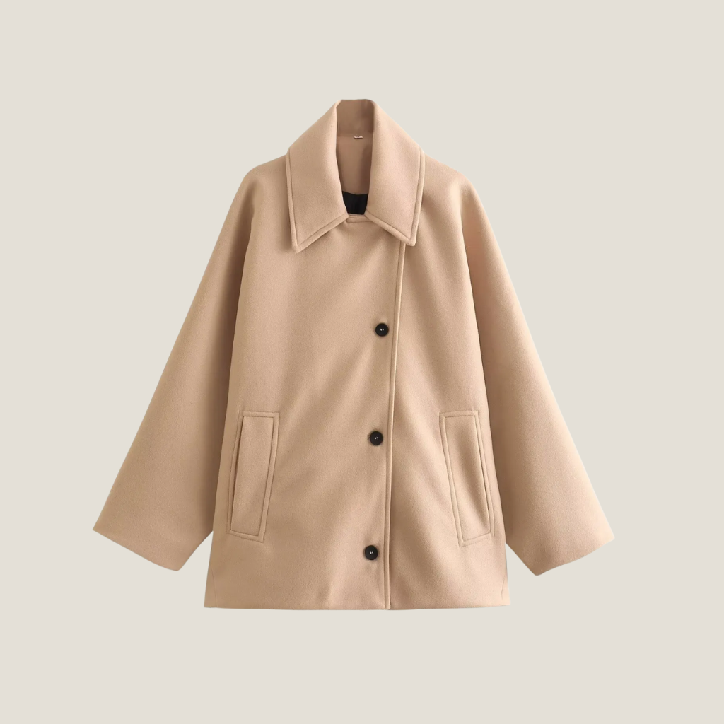 Women's Relaxed Button-Front Coat - photo 1