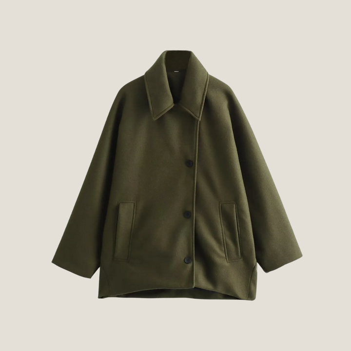 Women's Relaxed Button-Front Coat - photo 4