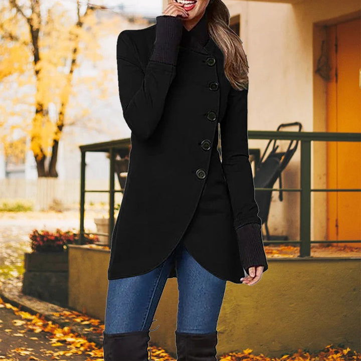 Women's Relaxed Button-Front Jacket with Hood - photo 2