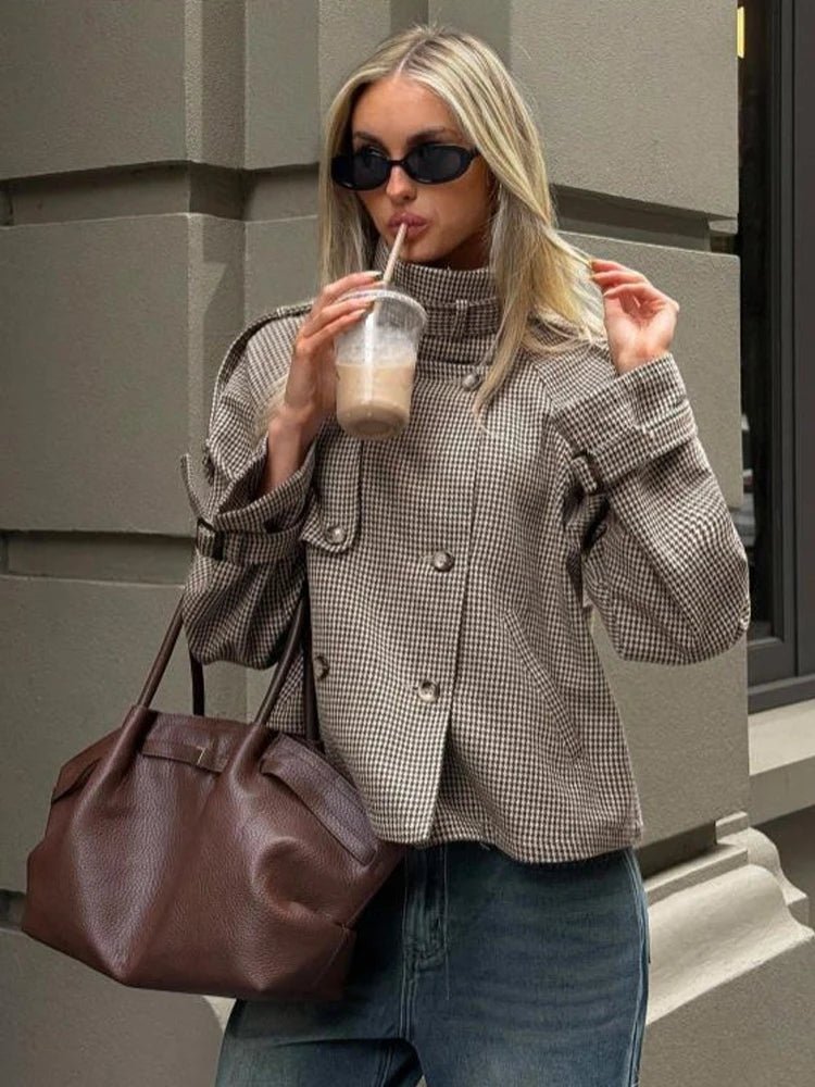Women's Relaxed Button-Front Collared Jacket - photo 1
