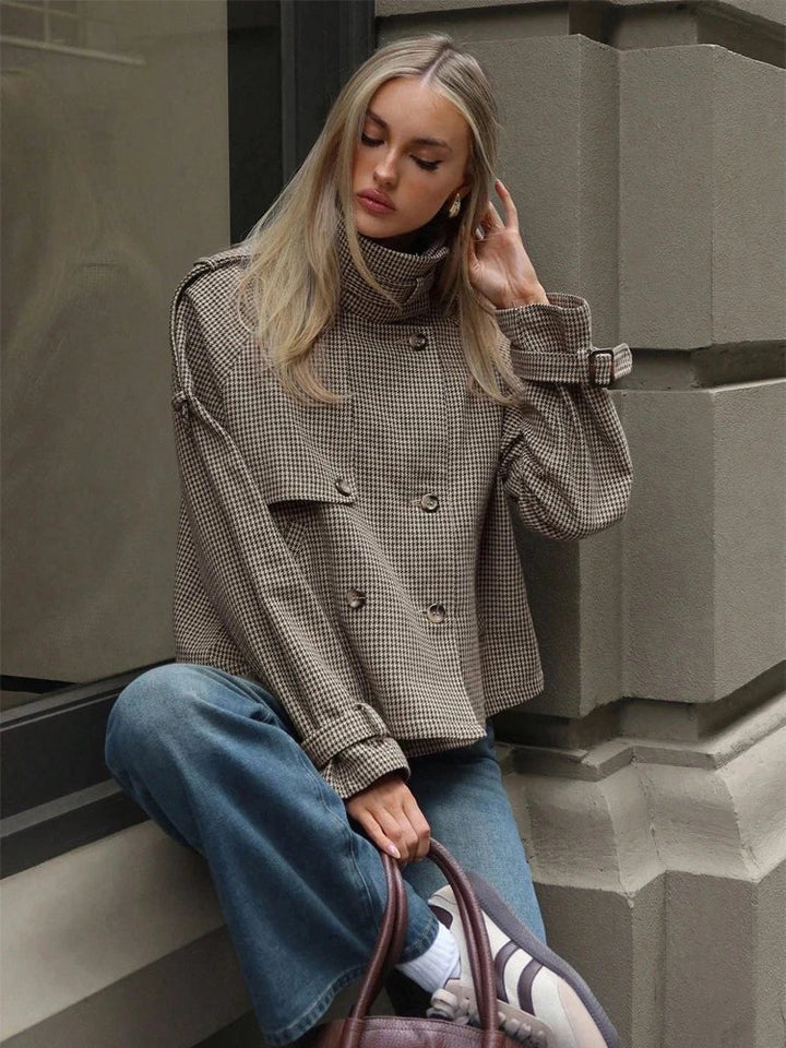 Women's Relaxed Button-Front Collared Jacket - photo 3