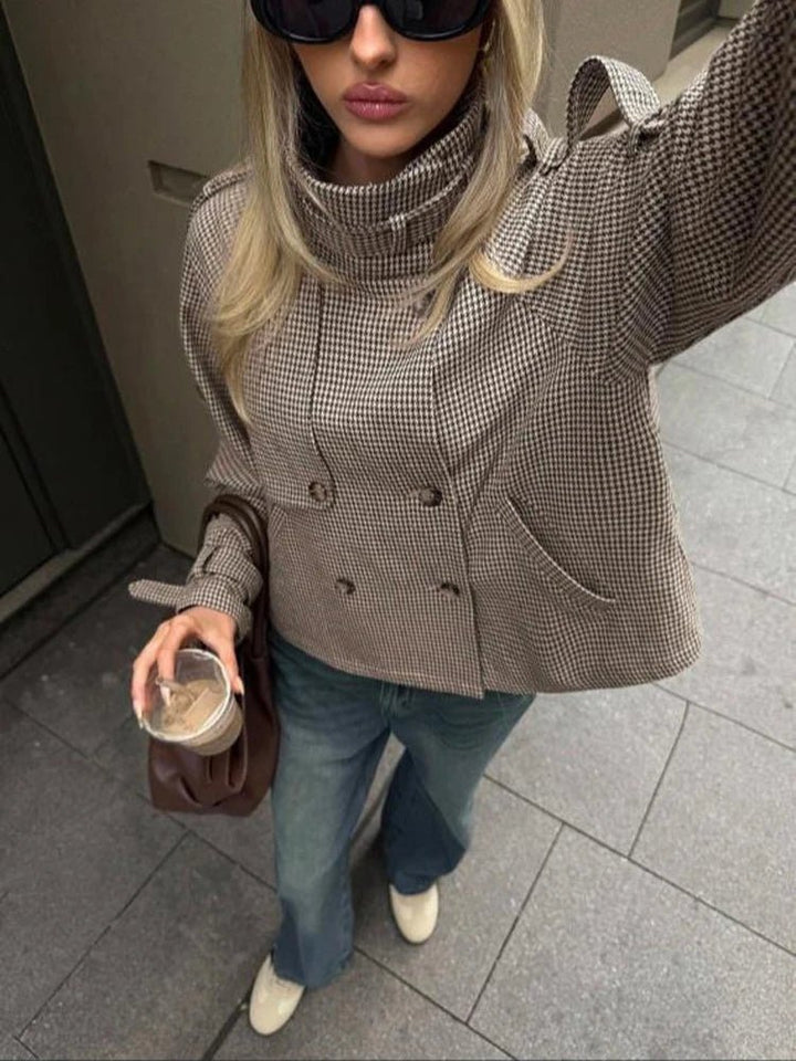 Women's Relaxed Button-Front Collared Jacket - photo 5