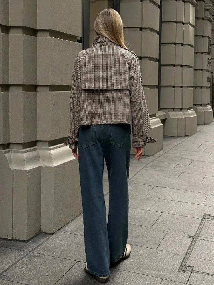 Women's Relaxed Button-Front Collared Jacket - photo 6