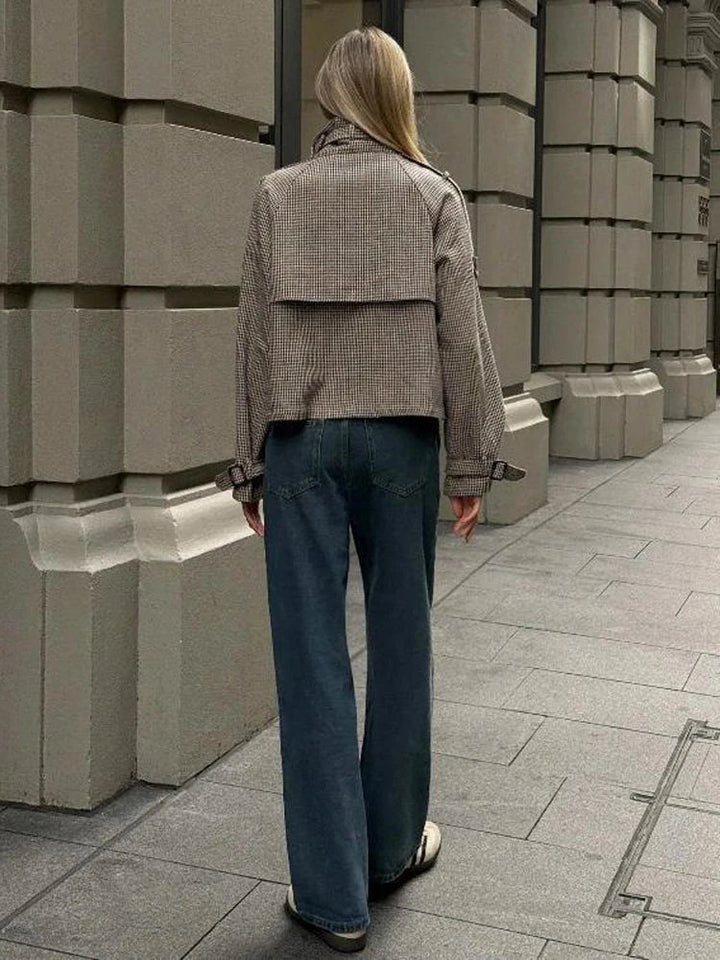 Women's Relaxed Button-Front Collared Jacket - photo 6