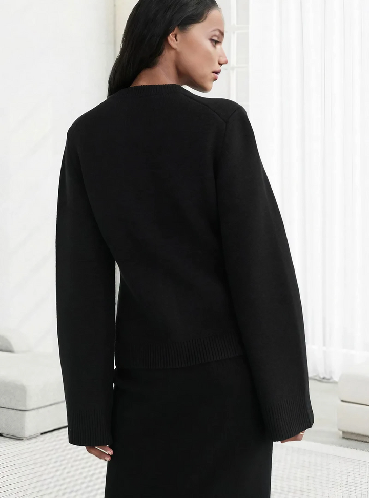 Women's Relaxed Cardigan with Button Front - photo 7