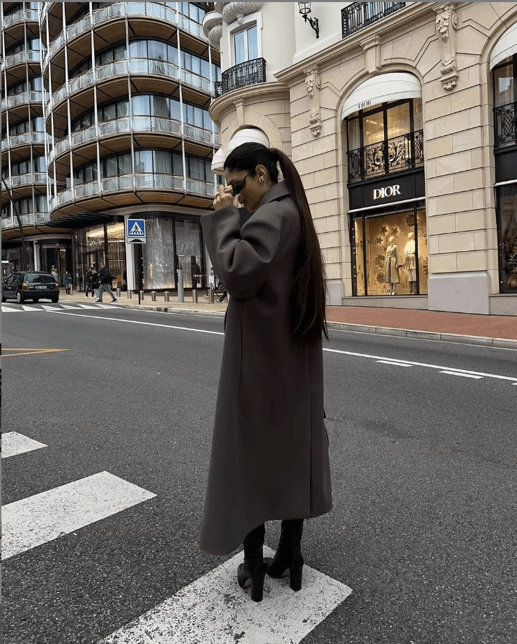 Women's Relaxed Coat in Brown - photo 11