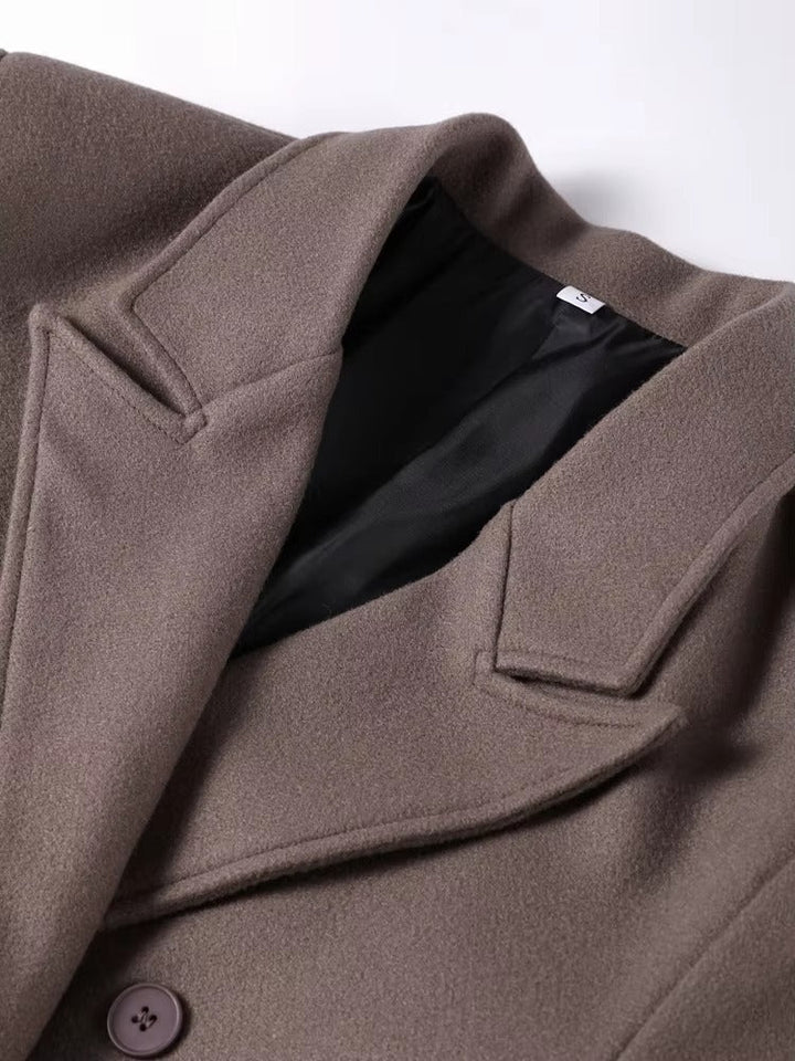 Women's Relaxed Coat in Brown - photo 12