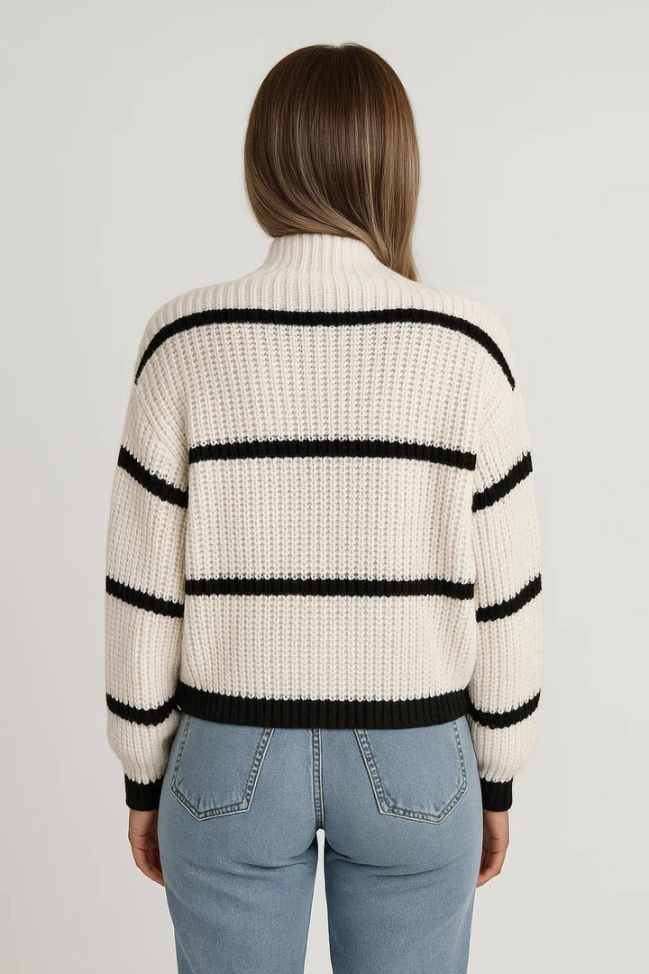 Women's Relaxed Collared Jumper with Roll Neck - photo 3