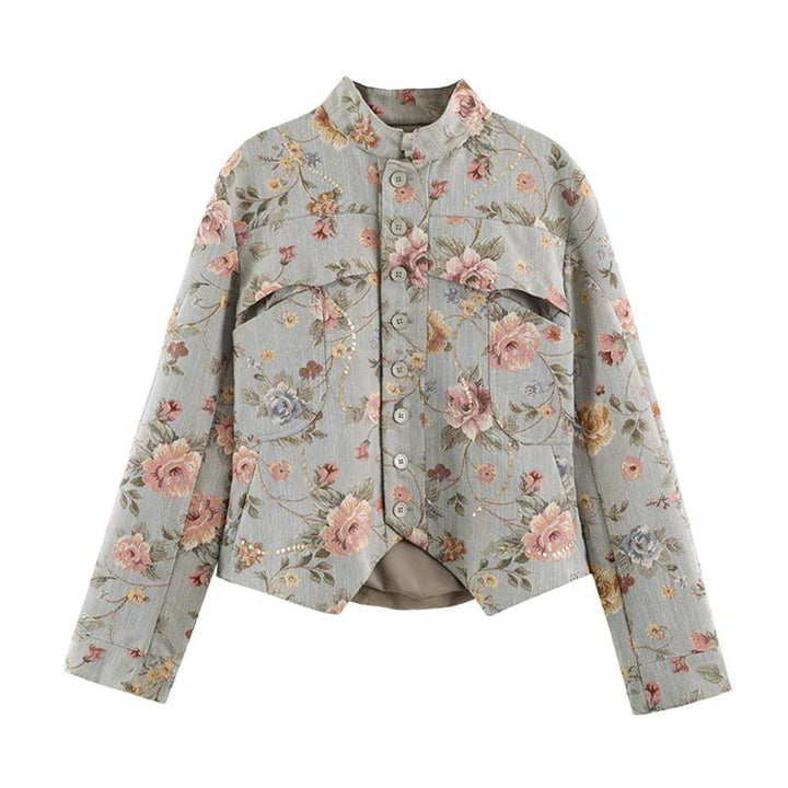 Women's Relaxed Jacket with Side Pockets and Long Sleeves - photo 2