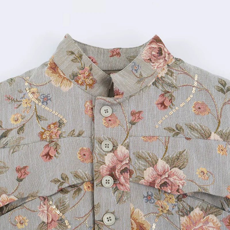 Women's Relaxed Jacket with Side Pockets and Long Sleeves - photo 3