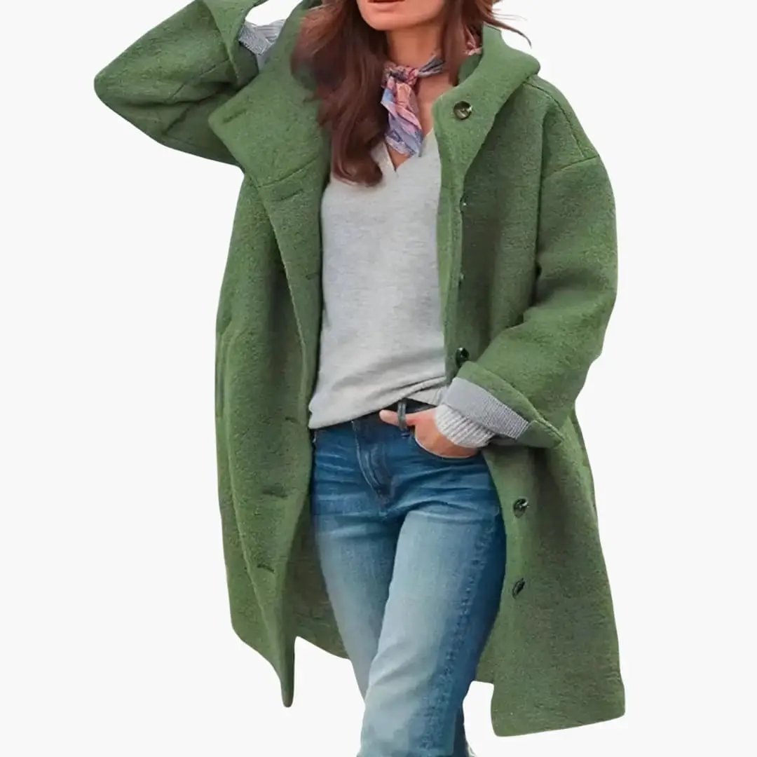 Women's Relaxed Hooded Coat - photo 1