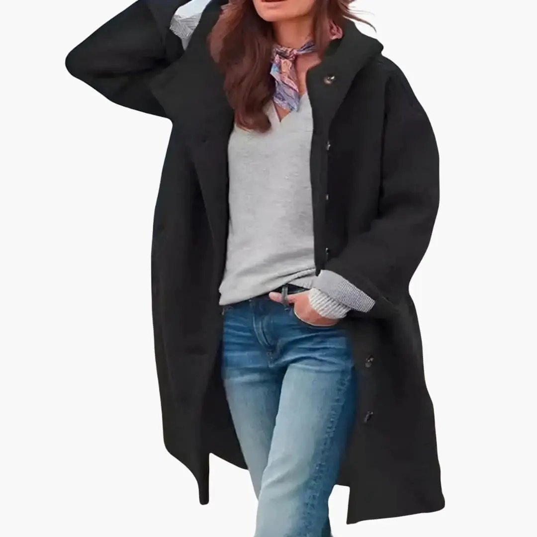 Women's Relaxed Hooded Coat - photo 3