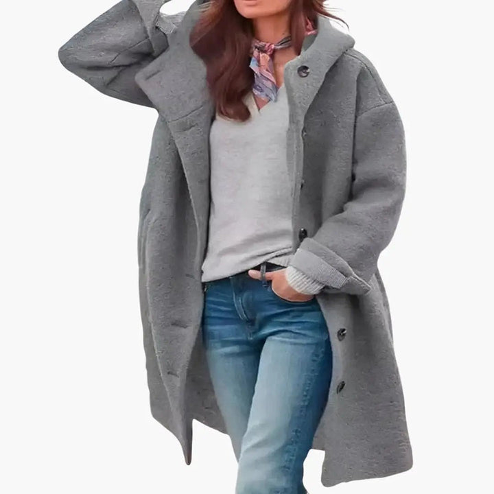 Women's Relaxed Hooded Coat - photo 4