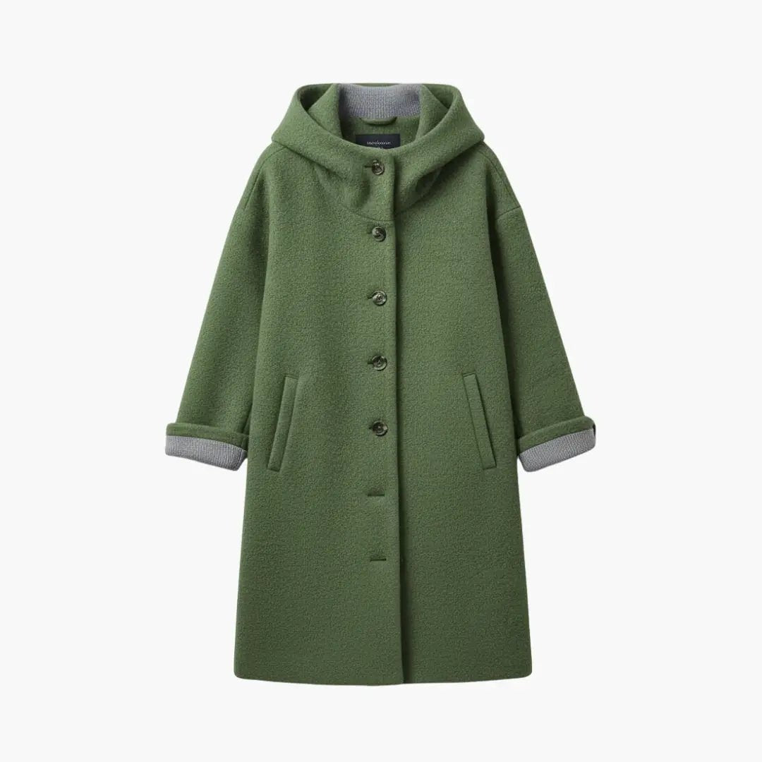 Women's Relaxed Hooded Coat - photo 6