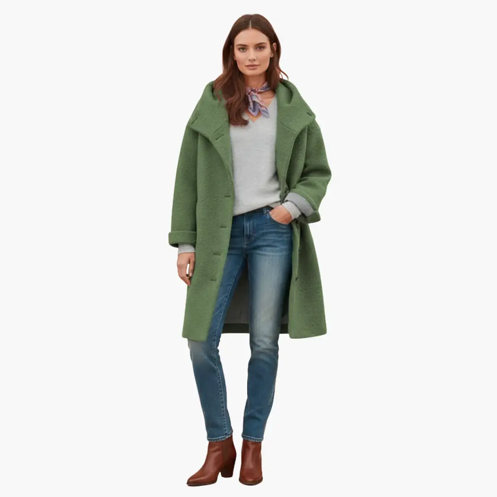 Women's Relaxed Hooded Coat - photo 7
