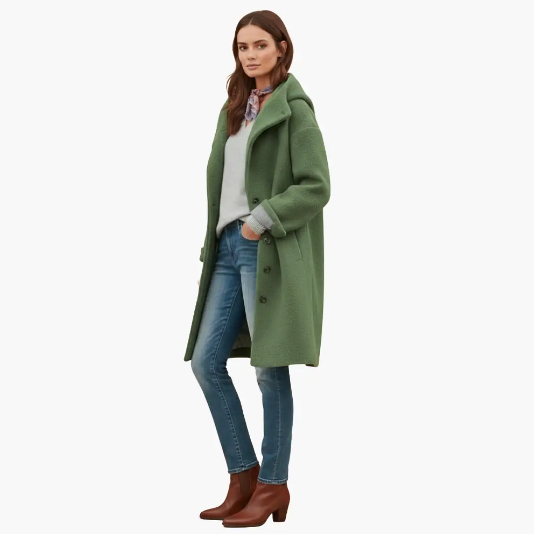 Women's Relaxed Hooded Coat - photo 8