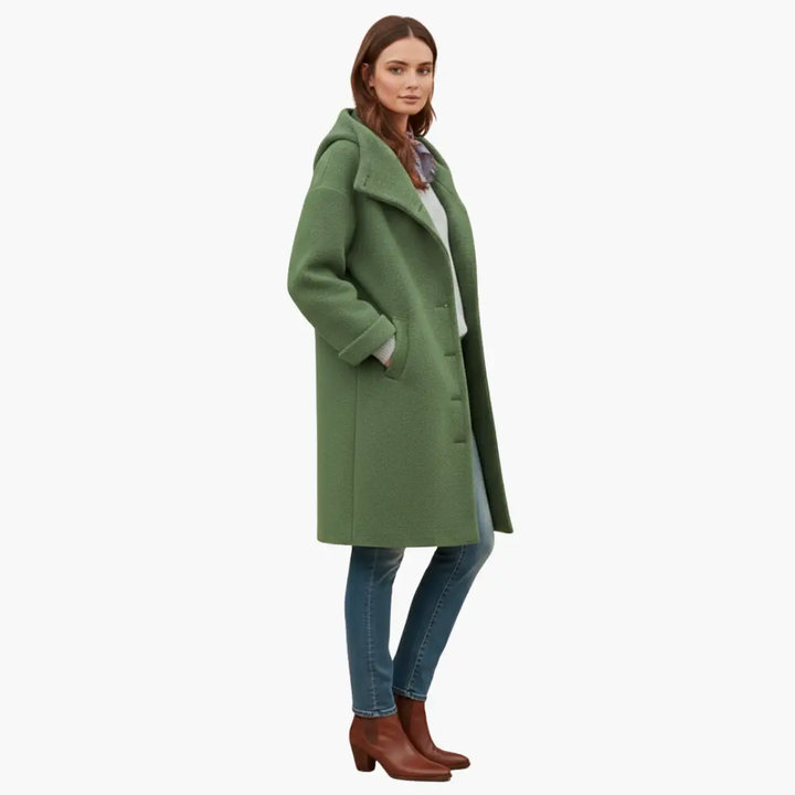 Women's Relaxed Hooded Coat - photo 9