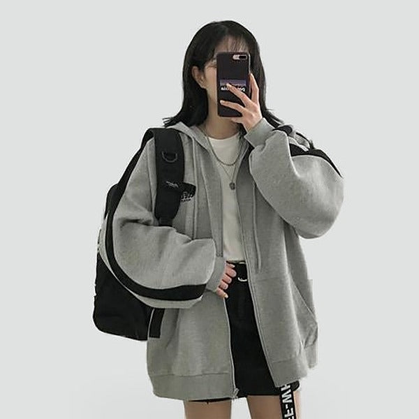 Women's Relaxed Zip-Front Hoodie - photo 11