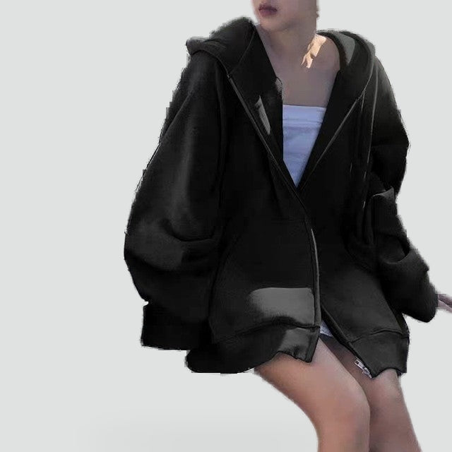 Women's Relaxed Zip-Front Hoodie - photo 2