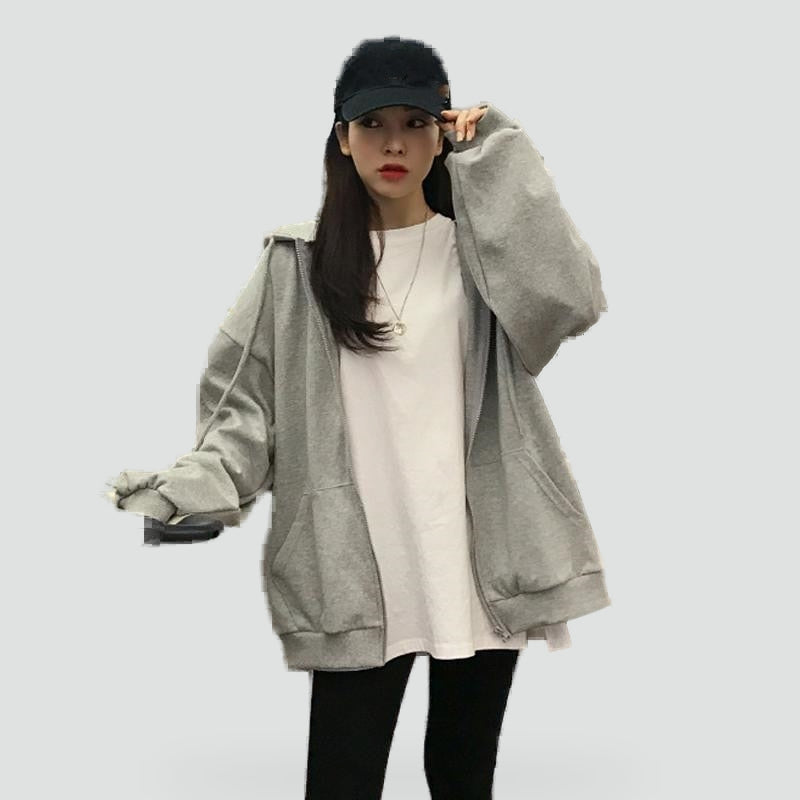 Women's Relaxed Zip-Front Hoodie - photo 5