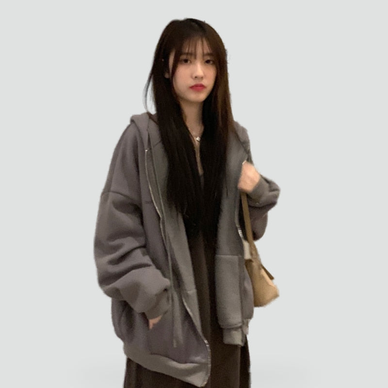 Women's Relaxed Zip-Front Hoodie - photo 7