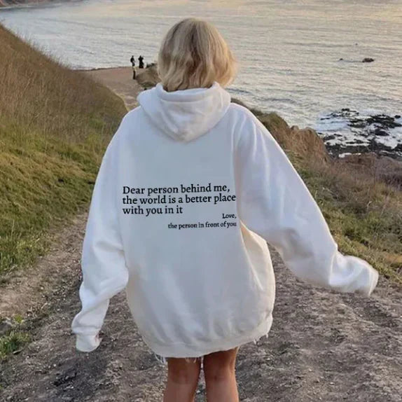 Women's Relaxed Hoodie with Drawstring - photo 1