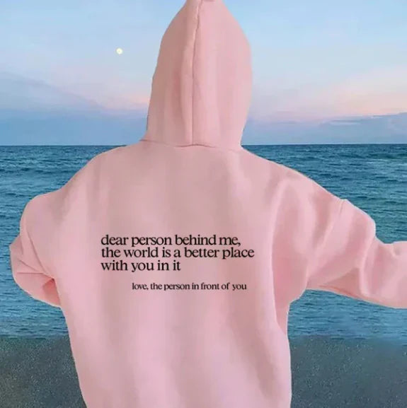 Women's Relaxed Hoodie with Drawstring - photo 10