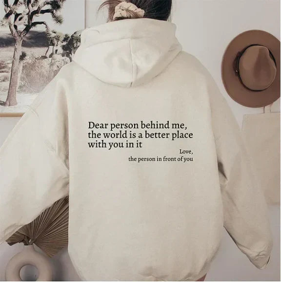 Women's Relaxed Hoodie with Drawstring - photo 4