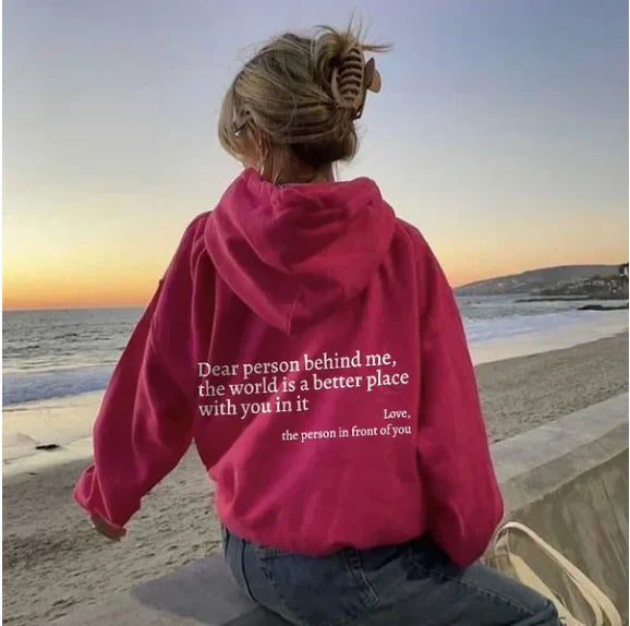 Women's Relaxed Hoodie with Drawstring - photo 5