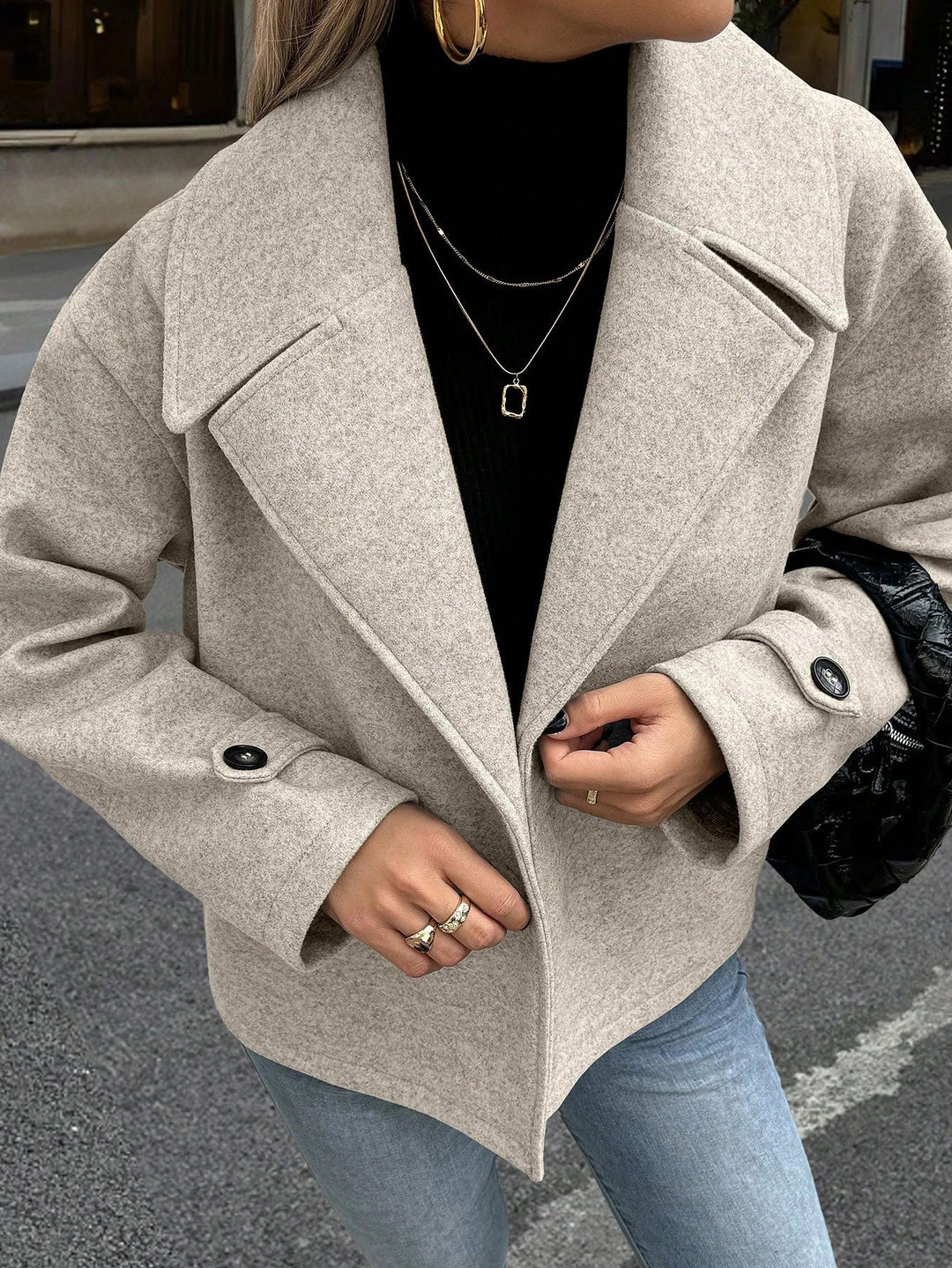 Women's Relaxed Ruched Coat - photo 5