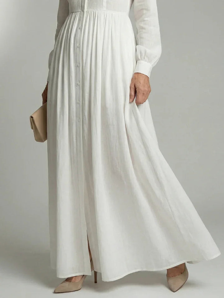 Women's Relaxed Ruched Dress with Button Front - photo 3