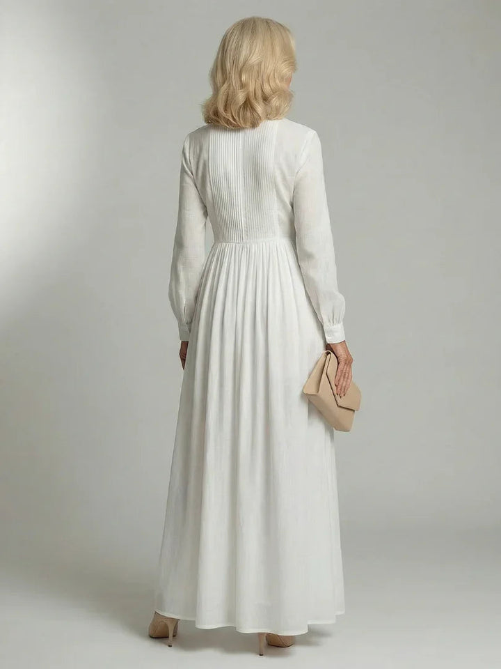 Women's Relaxed Ruched Dress with Button Front - photo 4