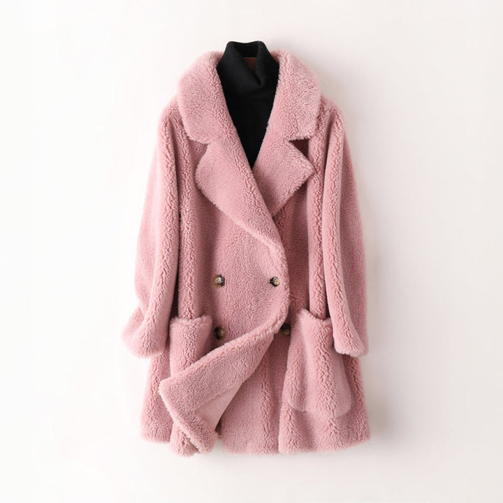 Women's Relaxed Shearling-Look Coat - photo 4