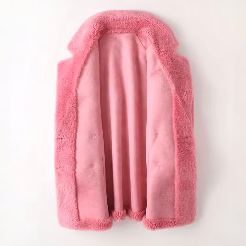 Women's Relaxed Shearling-Look Coat - photo 5