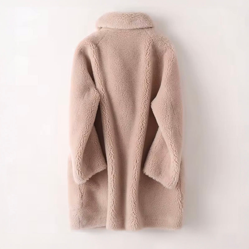 Women's Relaxed Shearling-Look Coat - photo 6