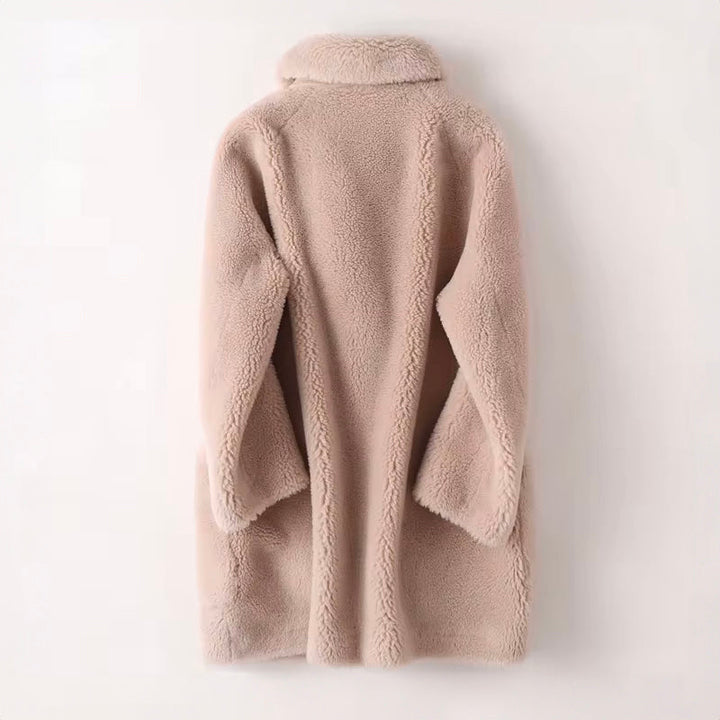 Women's Relaxed Shearling-Look Coat - photo 6
