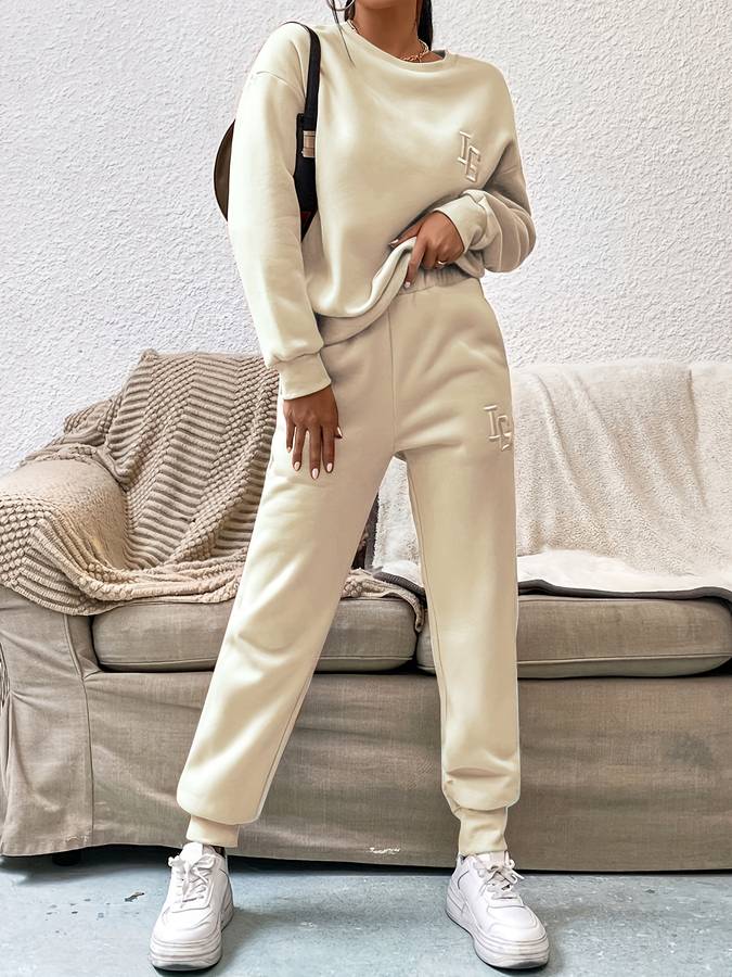 Women's Sweatshirt and Joggers Two-Piece Set - photo 1
