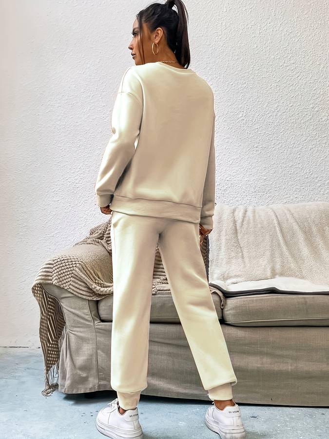 Women's Sweatshirt and Joggers Two-Piece Set - photo 3