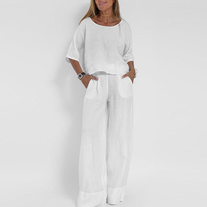 Women's Relaxed Wide-Leg Two-Piece Set - photo 10