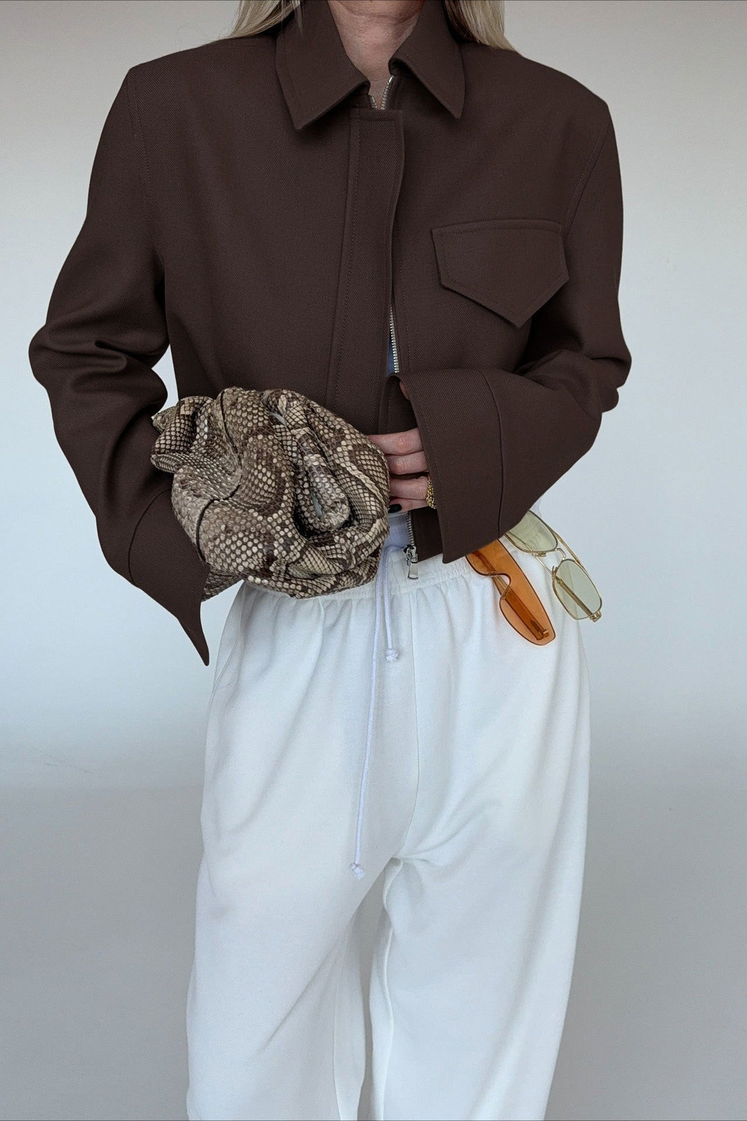 Women's Relaxed Zip-Front Jacket and Collar - photo 1