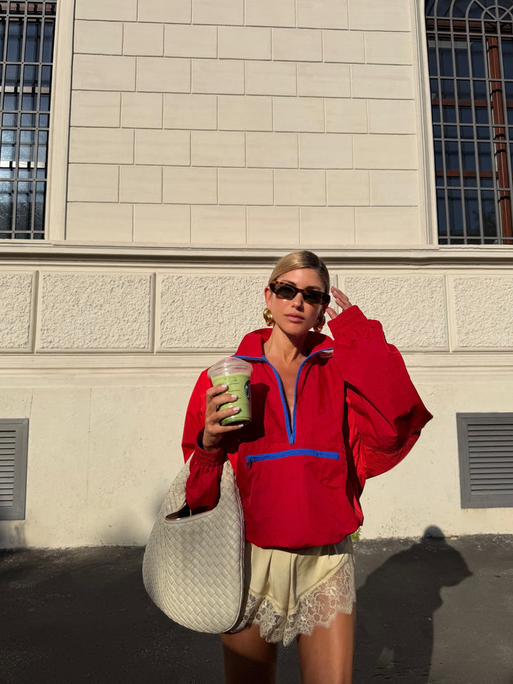 Women's Colour Block Windbreaker with Hood - photo 2