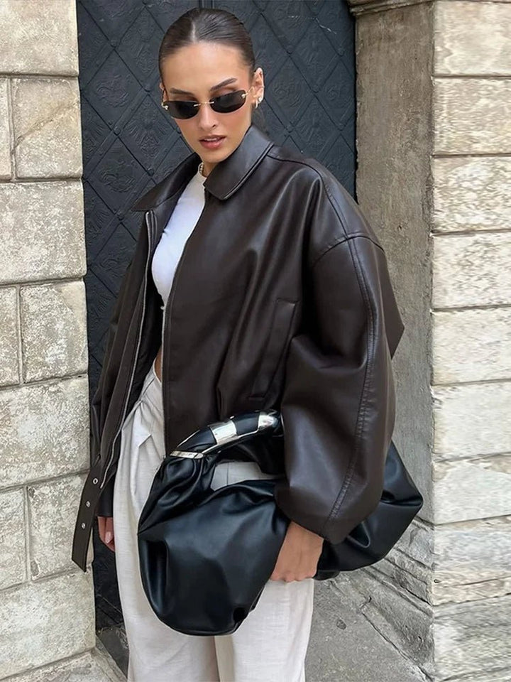 Women's Relaxed Zip-Front Jacket with Side Pockets - photo 2