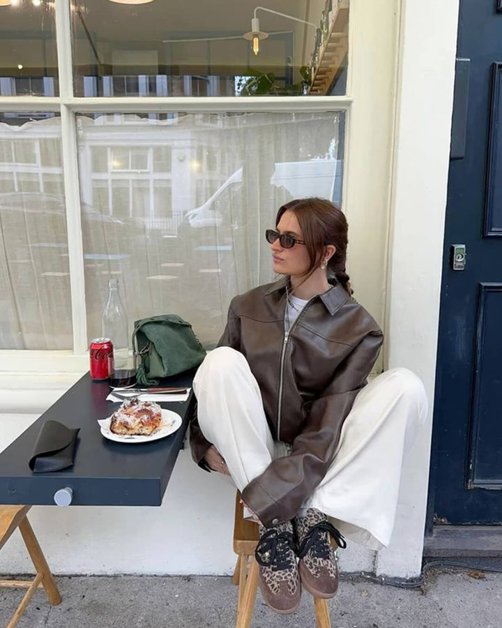 Women's Relaxed Zip-Front Jacket with Side Pockets - photo 3