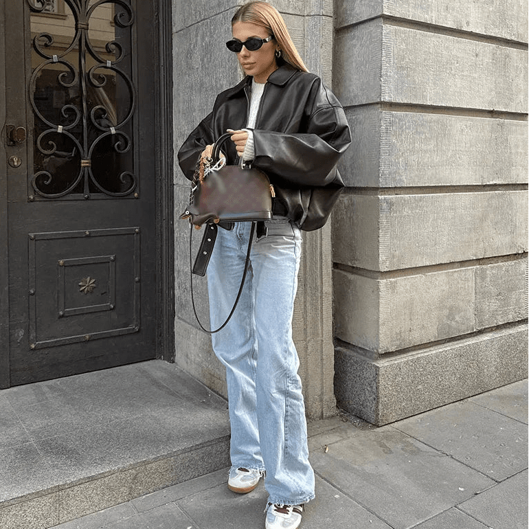 Women's Relaxed Zip-Front Jacket with Side Pockets - photo 6