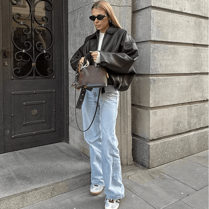 Women's Relaxed Zip-Front Jacket with Side Pockets - photo 6