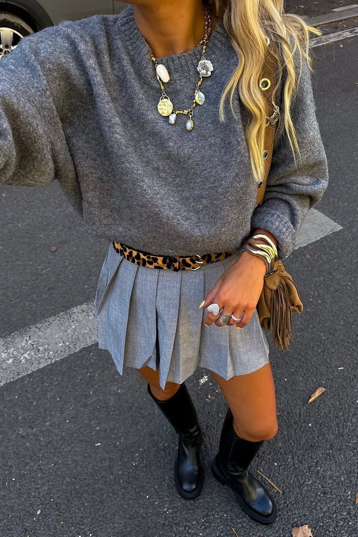 Women's Ribbed Crew Neck Jumper - photo 1