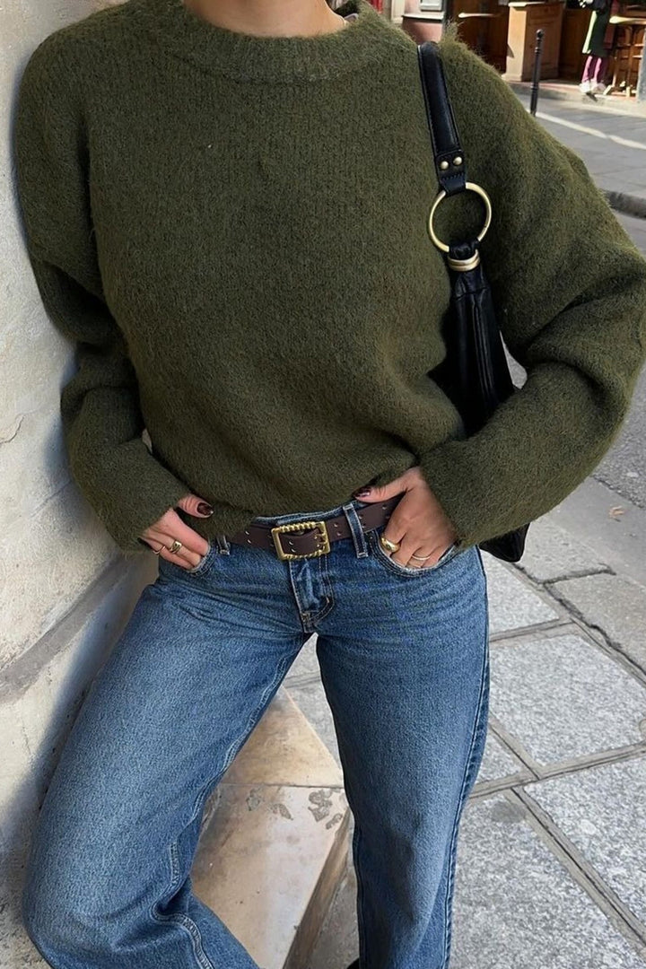Women's Ribbed Crew Neck Jumper - photo 6