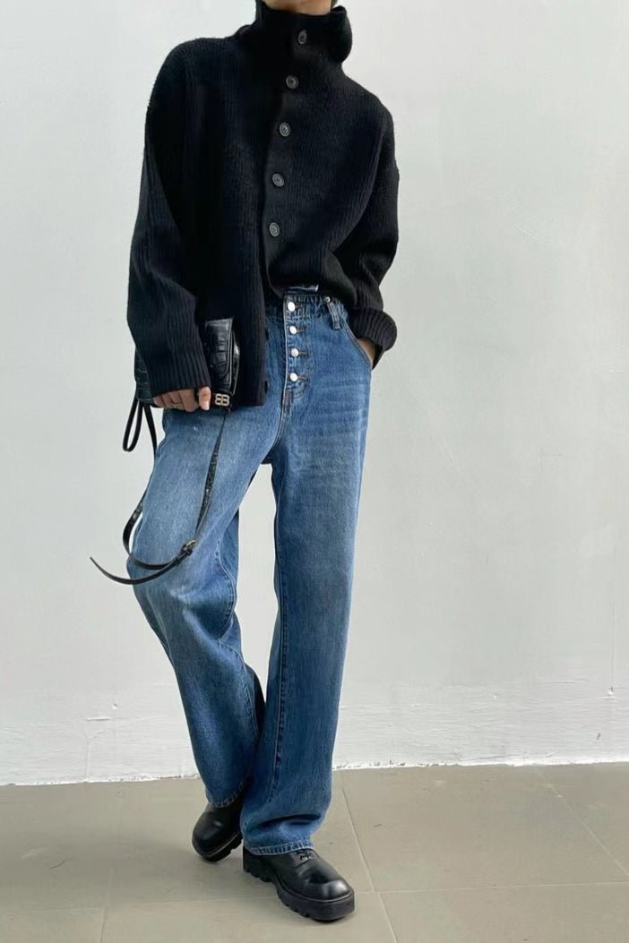 Women's Ribbed Relaxed Cardigan with Ruching - photo 2